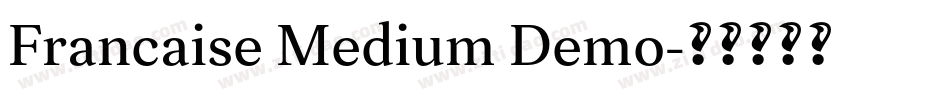 Francaise Medium Demo字体转换
